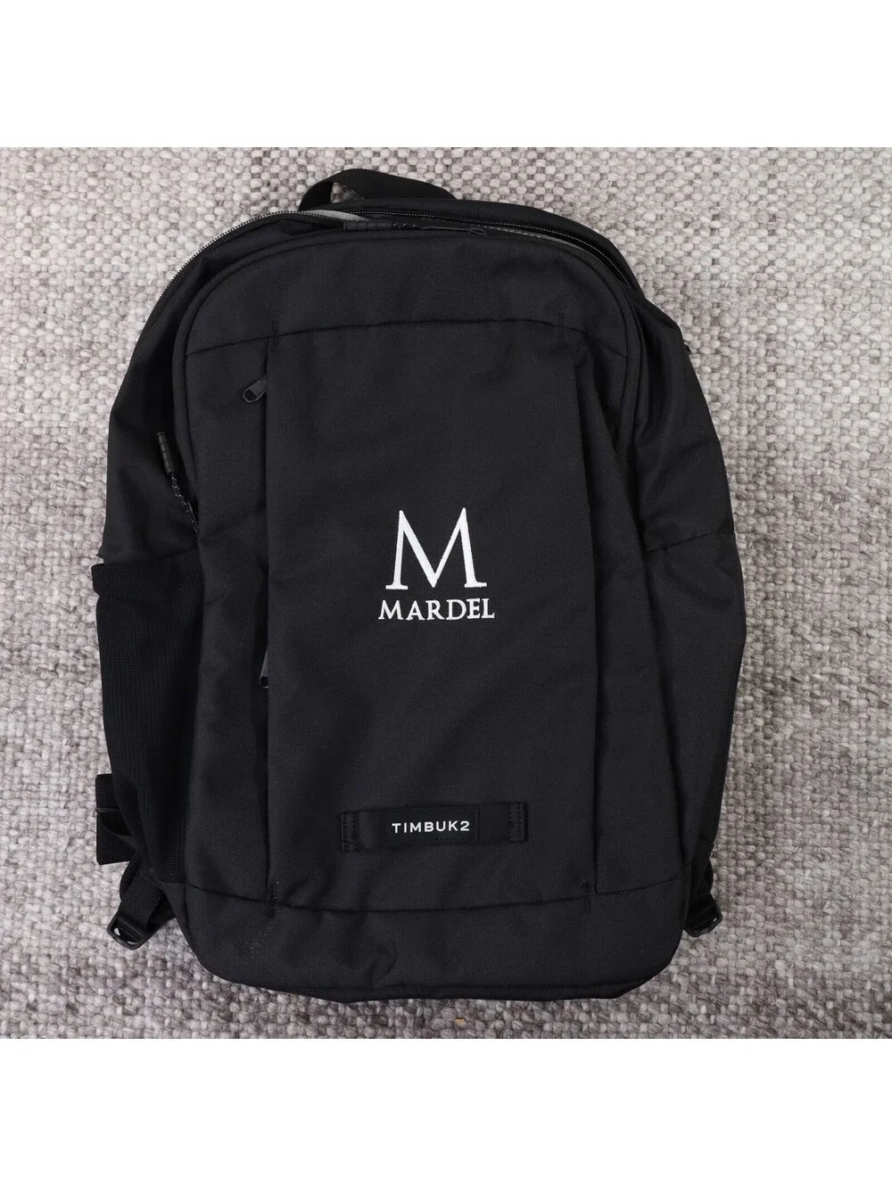 Timbuk2 Parkside Eco Black Backpack Custom Mardel Embroidered Logo 3840-3-1068
